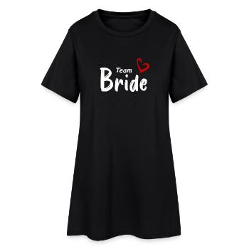 Mariée d’équipe - Robe T-shirt Femme - noir - Devant