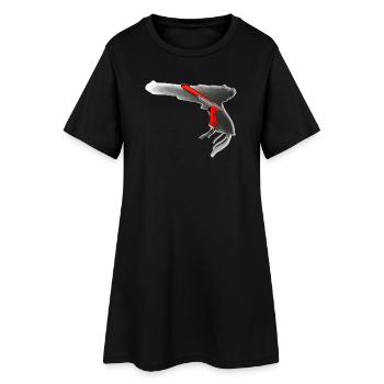 Gun - Jouez à la chasse au canard - Robe T-shirt Femme - noir - Devant