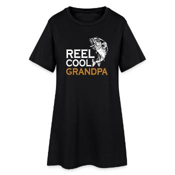 Moulinet de pêche Grandpa Conquer Cool - Robe T-shirt Femme - noir - Devant