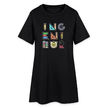 Engineer Job Profession Career Work Success - Women’s T-Shirt Dress - black - Front