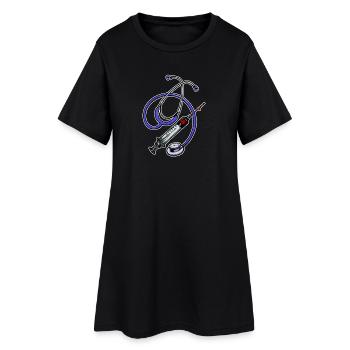 Médecin Emploi Profession Superviseur de carrière Travail - Robe T-shirt Femme - noir - Devant