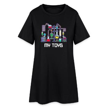 Workaholic Statement Emploi Scientifique Carrière - Robe T-shirt Femme - noir - Devant