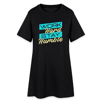 Employé Emploi Travail Carrière Travailleur Profession - Robe T-shirt Femme - noir - Devant