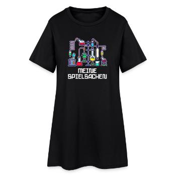 Job Wissenschafter Karriere Statement Vorgesetzter - Frauen T-Shirt-Kleid - Schwarz - Vorne