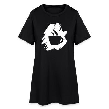 Illustration de café pinceau à café icône logo café - Robe T-shirt Femme - noir - Devant