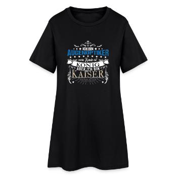 Augenoptiker Meister Optometrie Linsenexperte - Frauen T-Shirt-Kleid - Schwarz - Vorne