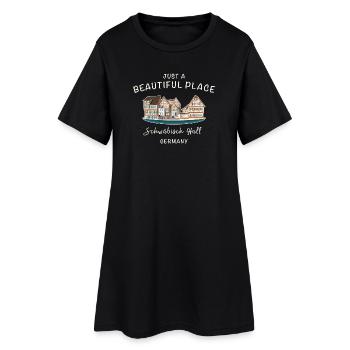 Schwäbisch Hall, Southern Germany, Drawing - Women’s T-Shirt Dress - black - Front
