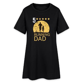 Running Dad Läufer Dad Trail Running - Frauen T-Shirt-Kleid - Schwarz - Vorne