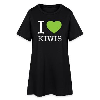 J’ADORE LE KIWI - Robe T-shirt Femme - noir - Devant