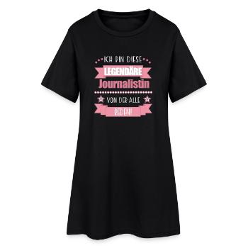 Lustiger Spruch für Journalistin – Geschenkidee - Frauen T-Shirt-Kleid - Schwarz - Vorne