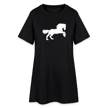 Puissance des chevaux - Robe T-shirt Femme - noir - Devant