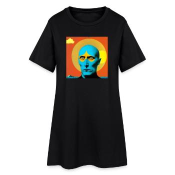 Surréaliste 08 - Robe T-shirt Femme - noir - Devant