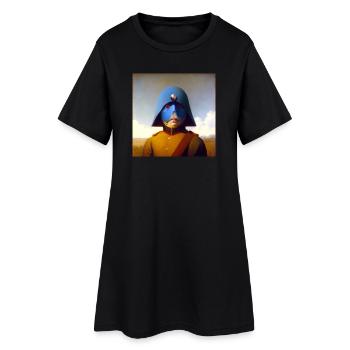 Surréaliste 10 - Robe T-shirt Femme - noir - Devant