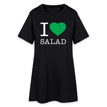 J’ADORE LA SALADE - Robe T-shirt Femme - noir - Devant