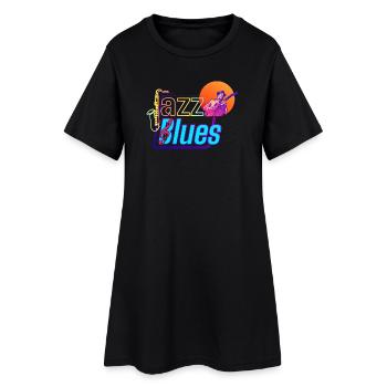 Musique Jazz et Blues | Ressentez la musique - Robe T-shirt Femme - noir - Devant