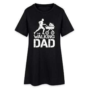 the walking dad lustige Sprüche Kinderwagen Dad - Frauen T-Shirt-Kleid - Schwarz - Vorne