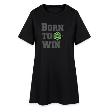 Fléchettes, Fléchettes, Fléchettes, Chemise Né pour gagner (25) - Robe T-shirt Femme - noir - Devant