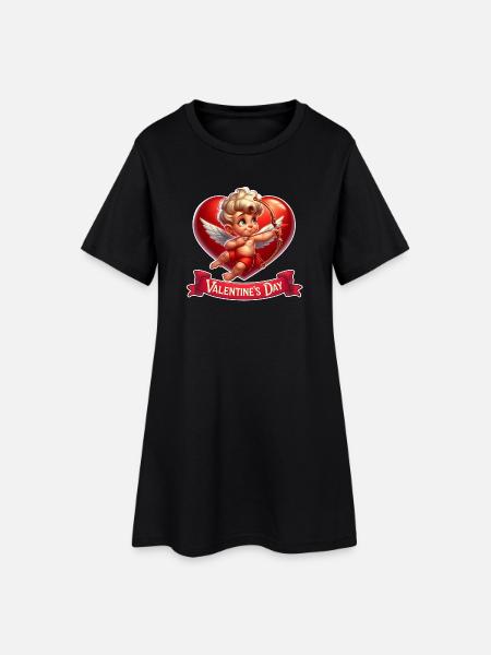 Valentine's Day - Women’s T-Shirt Dress - black