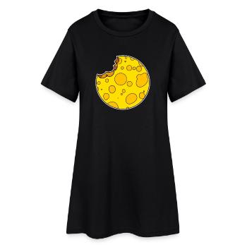 Rond de fromage Circle - Robe T-shirt Femme - noir - Devant