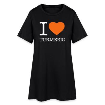 J’ADORE LE CURCUMA - Robe T-shirt Femme - noir - Devant