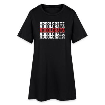 Notre Dame des Douleurs T-Shirt idée cadeau - Robe T-shirt Femme - noir - Devant