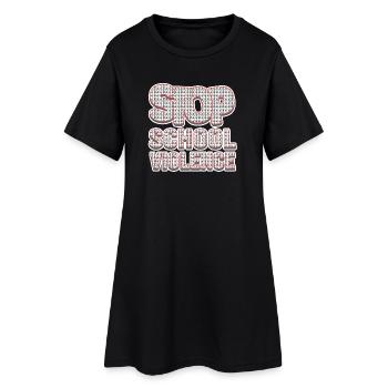 Expression de Résistance Scolaire - Robe T-shirt Femme - noir - Devant