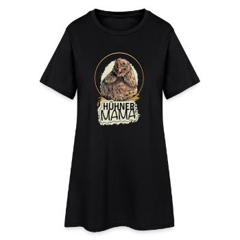 La maman des poules - Robe T-shirt Femme - noir - Devant