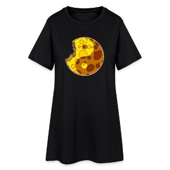Fromage Yin Yang - Robe T-shirt Femme - noir - Devant