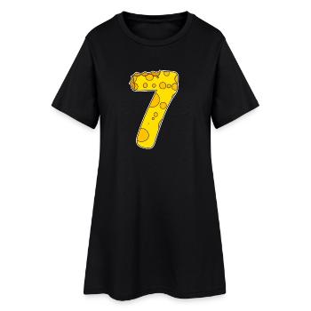 Graphique 7 - Robe T-shirt Femme - noir - Devant
