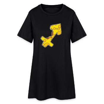 Signe du zodiaque Symbole du Sagittaire - Robe T-shirt Femme - noir - Devant