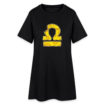 Zodiac sign Libra Symbol - Women’s T-Shirt Dress - black - Front