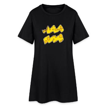 Signe du zodiaque Symbole du Verseau - Robe T-shirt Femme - noir - Devant
