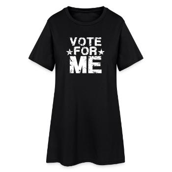 VOTE For Me White - Robe T-shirt Femme - noir - Devant