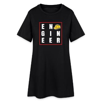 Career, Engineer, Job, Quote, Employee, Success - Women’s T-Shirt Dress - black - Front