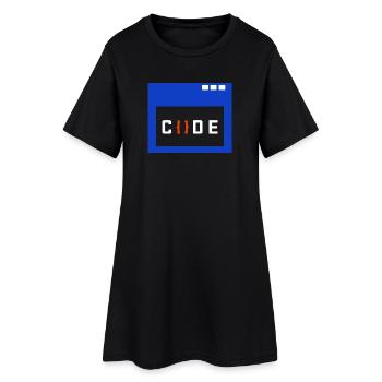 Coder Earn Money Employee Work Success - Women’s T-Shirt Dress - black - Front