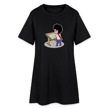 Travail Bourreau de travail Architecte Manager Emploi Carrière - Robe T-shirt Femme - noir - Devant