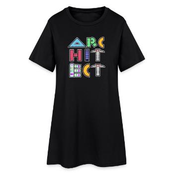 Career: Architect, Profession, Job, Work, Supervisor - Women’s T-Shirt Dress - black - Front