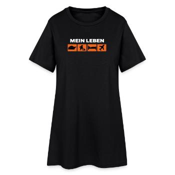 Énoncé d’emploi bourreau de travail Travailleur de carrière - Robe T-shirt Femme - noir - Devant