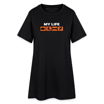 Énoncé de travail Emploi Travailleur Carrière Bourreau de travail - Robe T-shirt Femme - noir - Devant