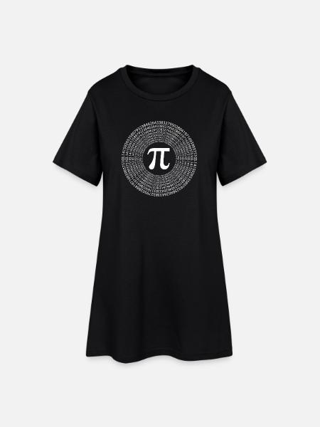 Pi Day - Bonne journée Pi - Robe T-shirt Femme - noir