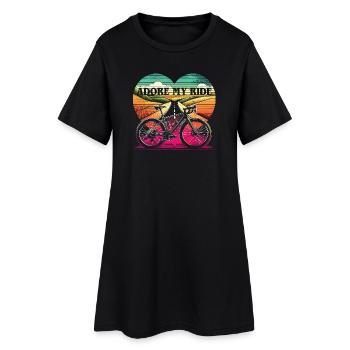 Adore My Ride - Saint Valentin 2024 Gravel Love - Robe T-shirt Femme - noir - Devant