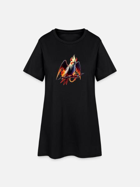 Nymphe du diable (02) - Robe T-shirt Femme - noir