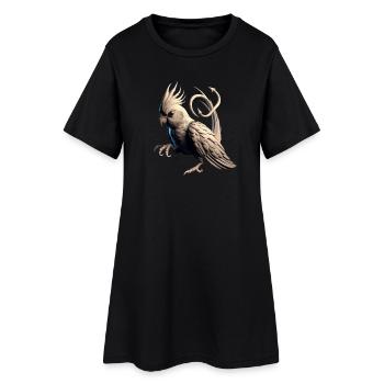 Teufelsnymph (03) - Frauen T-Shirt-Kleid - Schwarz - Vorne