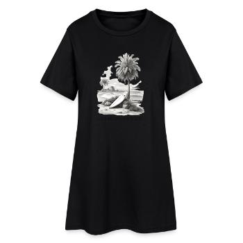 Allez là où vous vous sentez le plus vivant - Robe T-shirt Femme - noir - Devant