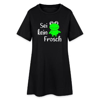 Carnaval, Carnaval, Costume, Grenouille - Robe T-shirt Femme - noir - Devant