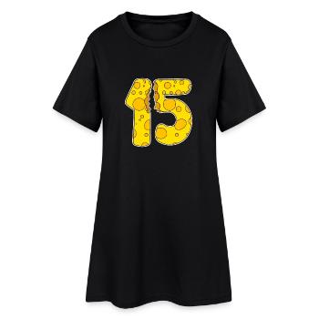 15 ans de Funny Cheese - Robe T-shirt Femme - noir - Devant