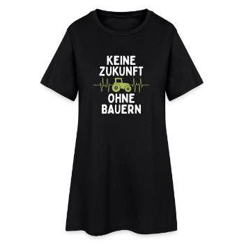 Keine Zukunft ohne Bauern Bauer Demo Landwirt - Frauen T-Shirt-Kleid - Schwarz - Vorne