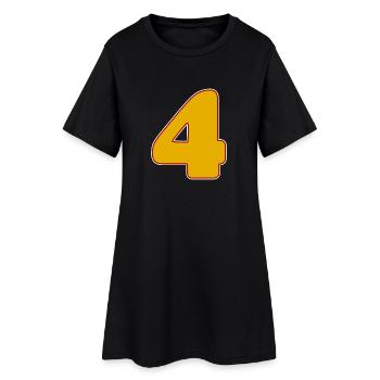 4 - Quatre - Robe T-shirt Femme - noir - Devant