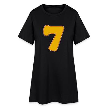 7 - Women’s T-Shirt Dress - black - Front