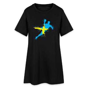 Équipe de handball Suède Lancer Explosion EC Logo icône - Robe T-shirt Femme - noir - Devant